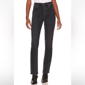 AGOLDE Freya High Rise Slim in Hoax